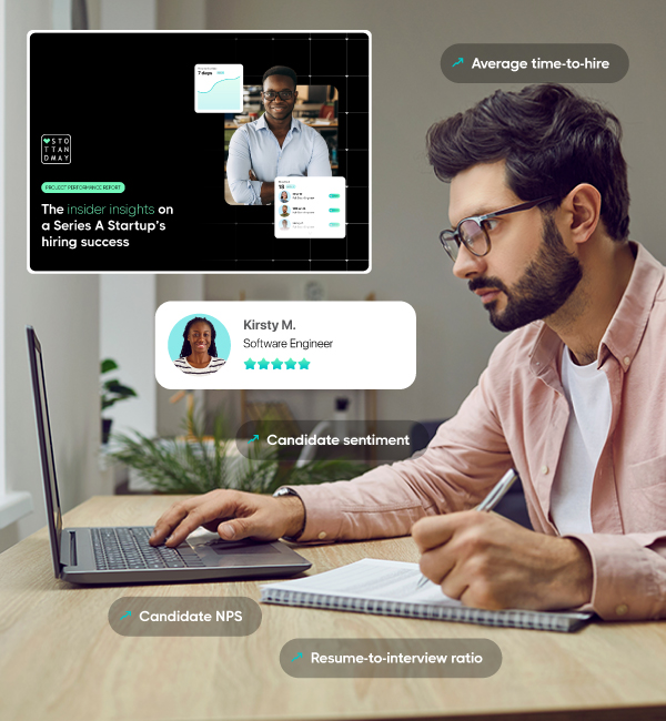 Hiring-manager-reviewing-performance-report